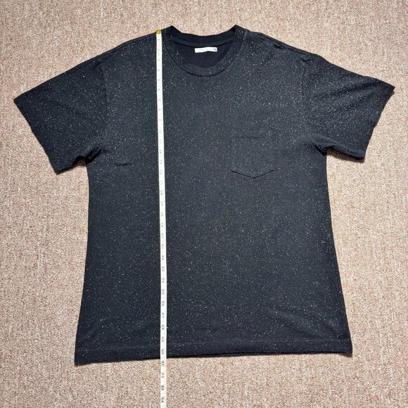 John Elliott Black Speckled Salt Wash Pocket Tee Mens Large Made in USA $234 RRP - Picture 5 of 5